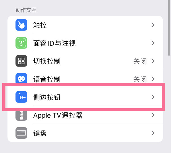 长武苹果14维修店分享iPhone14 Plus侧键双击下载功能关闭方法 