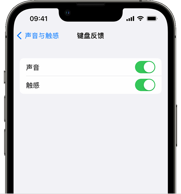 长武苹果14维修分享iPhone 14 系列机型如何开启键盘声音或触感反馈 