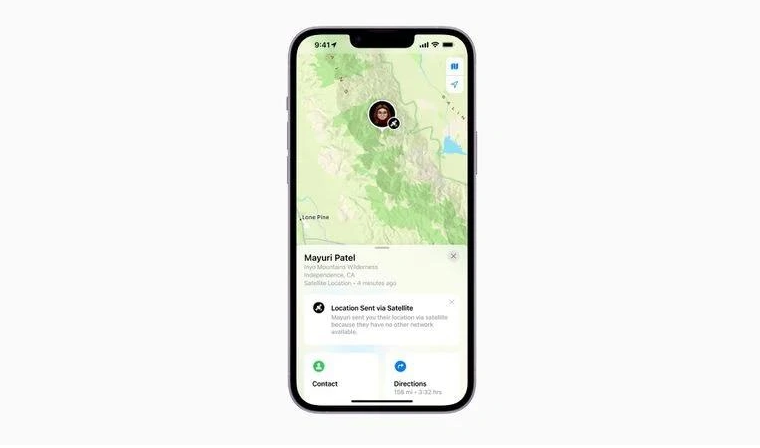 长武苹果14维修分享iPhone14系列中 FindMy功能通过卫星分享位置方法教程 