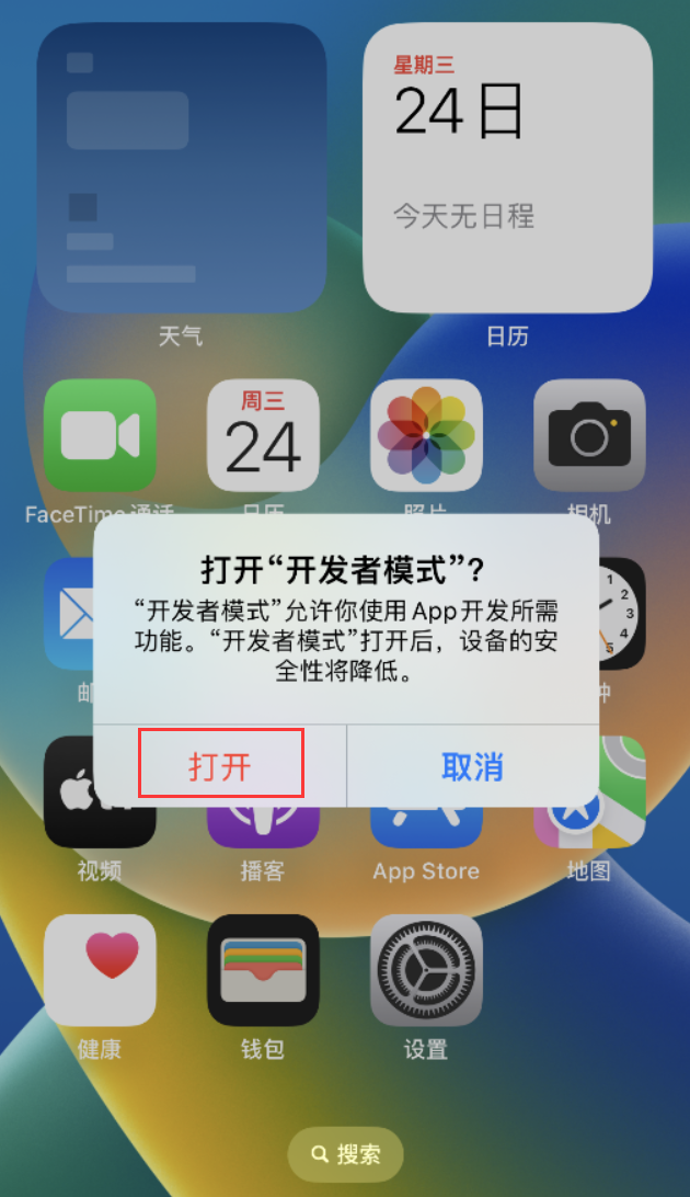 长武苹果手机维修分享如何打开开发者模式 