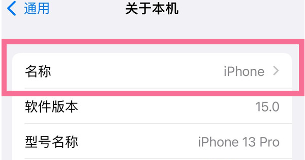 长武苹果13维修分享iPhone 13热点名字设置教程 